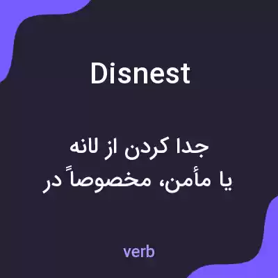 معنی disnest به فارسی معنی disnest به فارسی