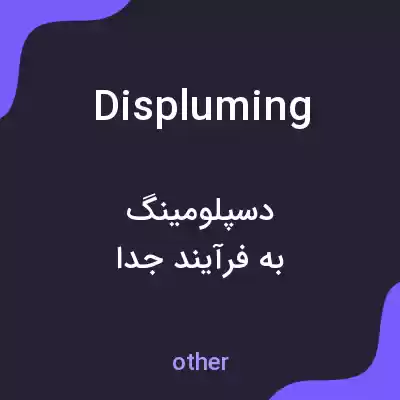 معنی displuming به فارسی معنی displuming به فارسی