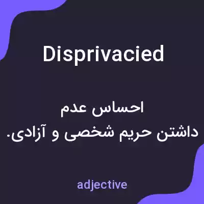 معنی disprivacied به فارسی معنی disprivacied به فارسی