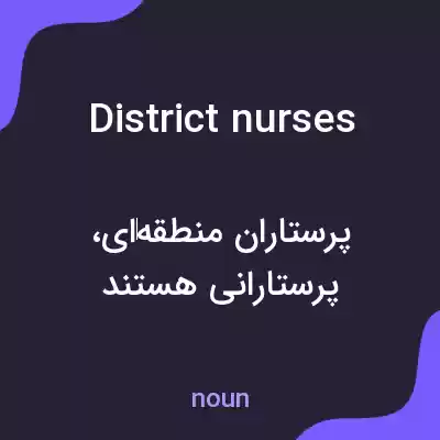 معنی district nurses به فارسی معنی district nurses به فارسی
