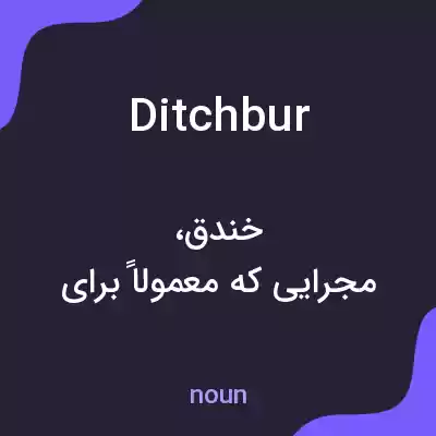 معنی ditchbur به فارسی معنی ditchbur به فارسی