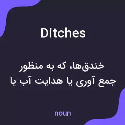 معنی ditches به فارسی معنی ditches به فارسی