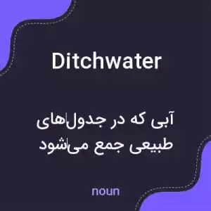 معنی ditchwater به فارسی معنی ditchwater به فارسی