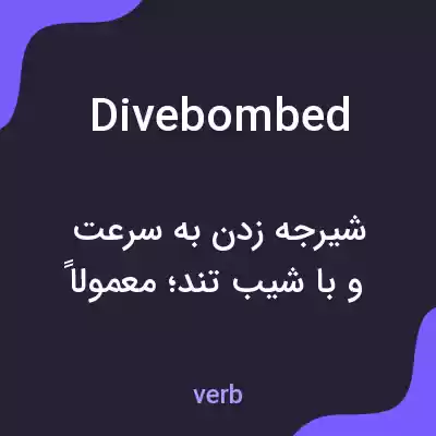 معنی divebombed به فارسی معنی divebombed به فارسی