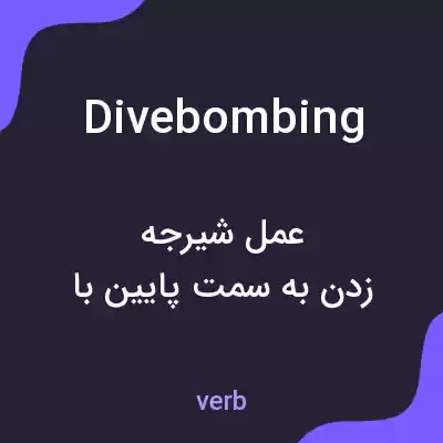 معنی divebombing به فارسی معنی divebombing به فارسی