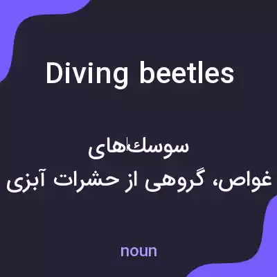 معنی diving beetles به فارسی معنی diving beetles به فارسی