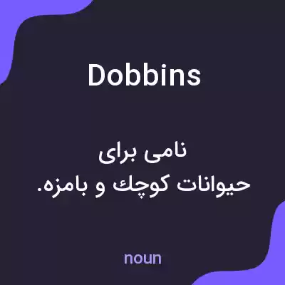 معنی dobbins به فارسی معنی dobbins به فارسی