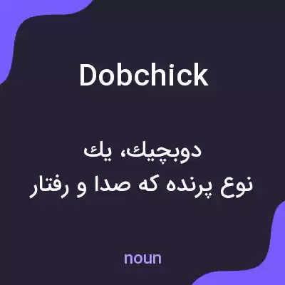 معنی dobchick به فارسی معنی dobchick به فارسی