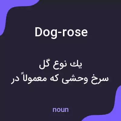 معنی dog-rose به فارسی معنی dog-rose به فارسی