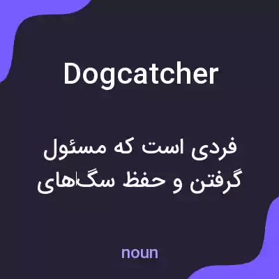 معنی dogcatcher به فارسی معنی dogcatcher به فارسی