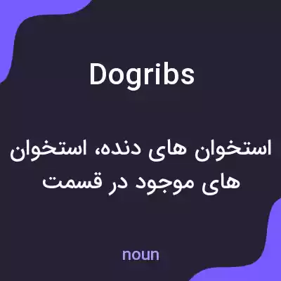 معنی dogribs به فارسی معنی dogribs به فارسی