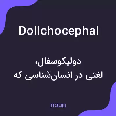 معنی dolichocephal به فارسی معنی dolichocephal به فارسی
