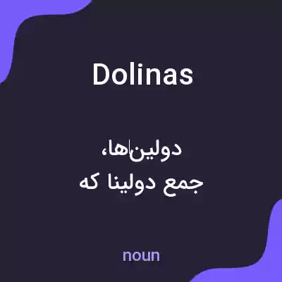 معنی dolinas به فارسی