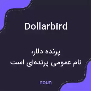 معنی dollarbird به فارسی معنی dollarbird به فارسی