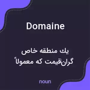 معنی domaine به فارسی معنی domaine به فارسی