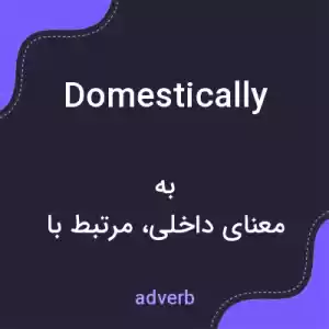 معنی domestically به فارسی معنی domestically به فارسی