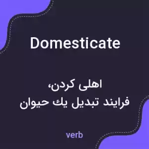 معنی domesticate به فارسی معنی domesticate به فارسی