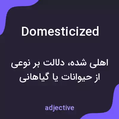 معنی domesticized به فارسی معنی domesticized به فارسی