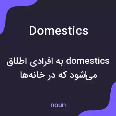 معنی domestics به فارسی معنی domestics به فارسی