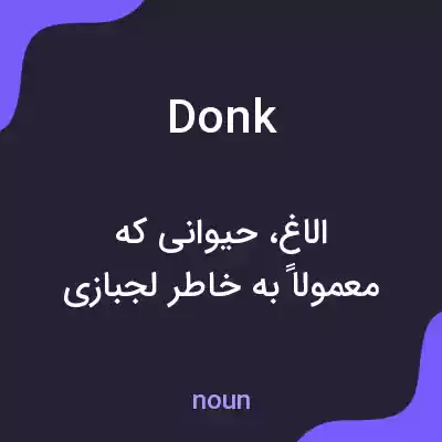 معنی donk به فارسی معنی donk به فارسی