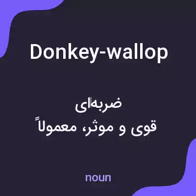 معنی donkey-wallop به فارسی معنی donkey-wallop به فارسی