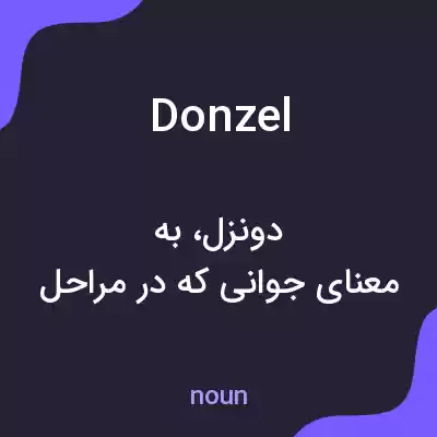 معنی donzel به فارسی معنی donzel به فارسی