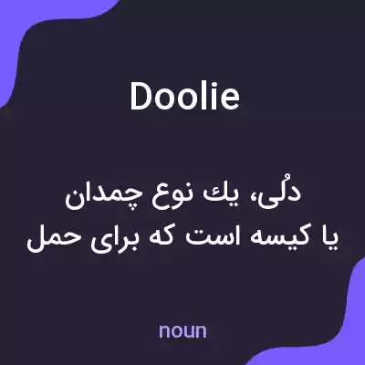 معنی doolie به فارسی