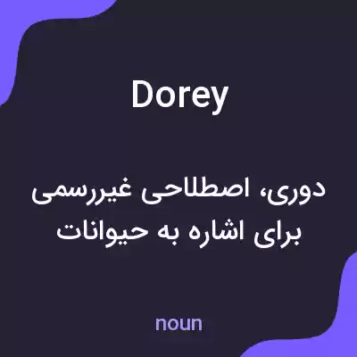 معنی dorey به فارسی معنی dorey به فارسی