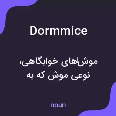 معنی dormmice به فارسی معنی dormmice به فارسی