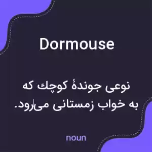 معنی dormouse به فارسی معنی dormouse به فارسی