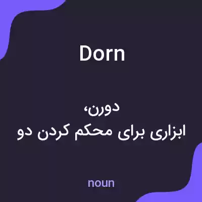 معنی dorn به فارسی معنی dorn به فارسی