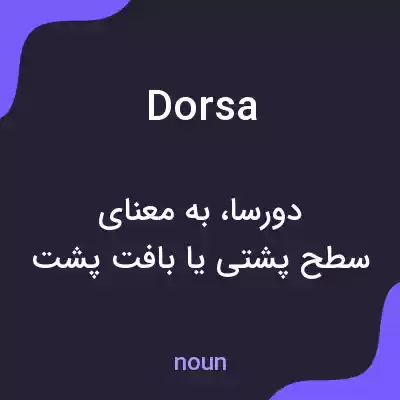 معنی dorsa به فارسی معنی dorsa به فارسی