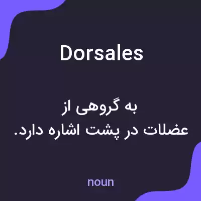 معنی dorsales به فارسی معنی dorsales به فارسی