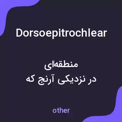 معنی dorsoepitrochlear به فارسی معنی dorsoepitrochlear به فارسی