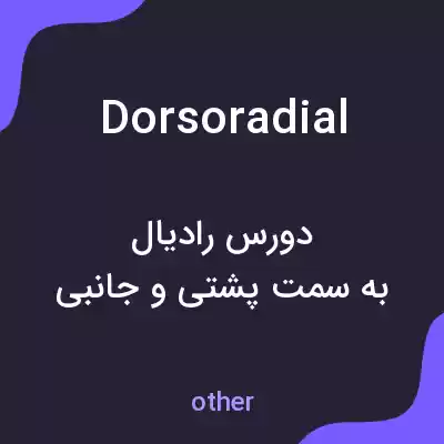 معنی dorsoradial به فارسی معنی dorsoradial به فارسی