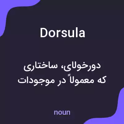 معنی dorsula به فارسی معنی dorsula به فارسی