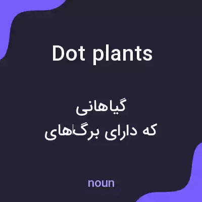 معنی dot plants به فارسی معنی dot plants به فارسی
