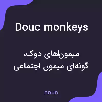 معنی douc monkeys به فارسی معنی douc monkeys به فارسی