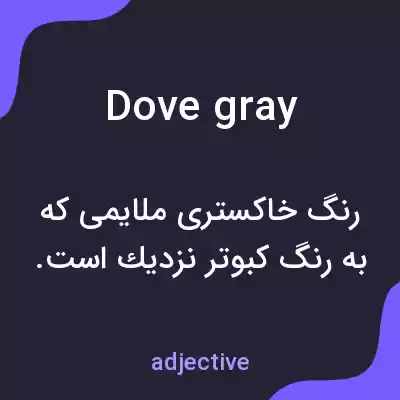 معنی dove gray به فارسی معنی dove gray به فارسی