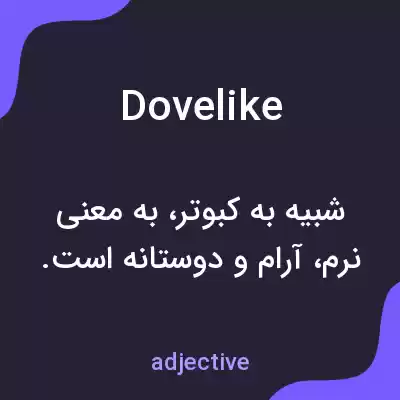 معنی dovelike به فارسی