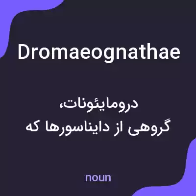 معنی dromaeognathae به فارسی معنی dromaeognathae به فارسی