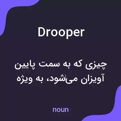 معنی drooper به فارسی معنی drooper به فارسی
