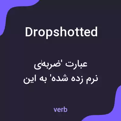 معنی dropshotted به فارسی معنی dropshotted به فارسی