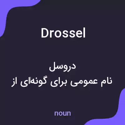 معنی drossel به فارسی