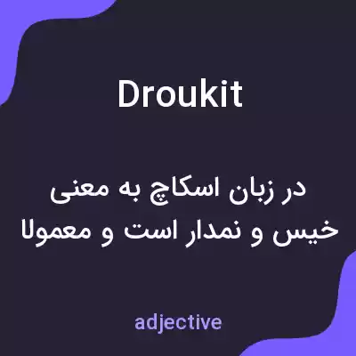 معنی droukit به فارسی معنی droukit به فارسی