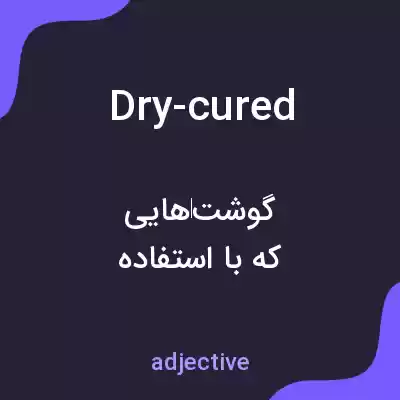 معنی dry-cured به فارسی معنی dry-cured به فارسی
