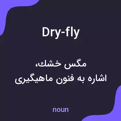 معنی dry-fly به فارسی معنی dry-fly به فارسی