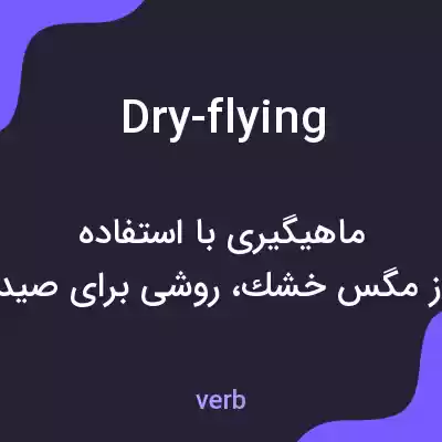 معنی dry-flying به فارسی معنی dry-flying به فارسی