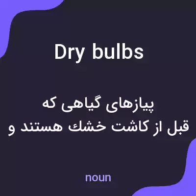 معنی dry bulbs به فارسی معنی dry bulbs به فارسی