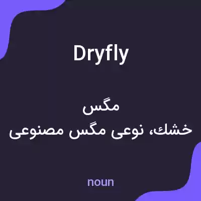 معنی dry fly به فارسی معنی dry fly به فارسی